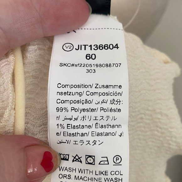 NWOT plus size Shein Curve summer top spaghetti straps cream festival bra 3 XL - Picture 7 of 8